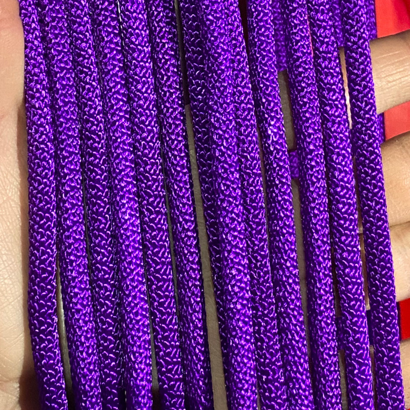 dyed deep purple nylon shibari rope